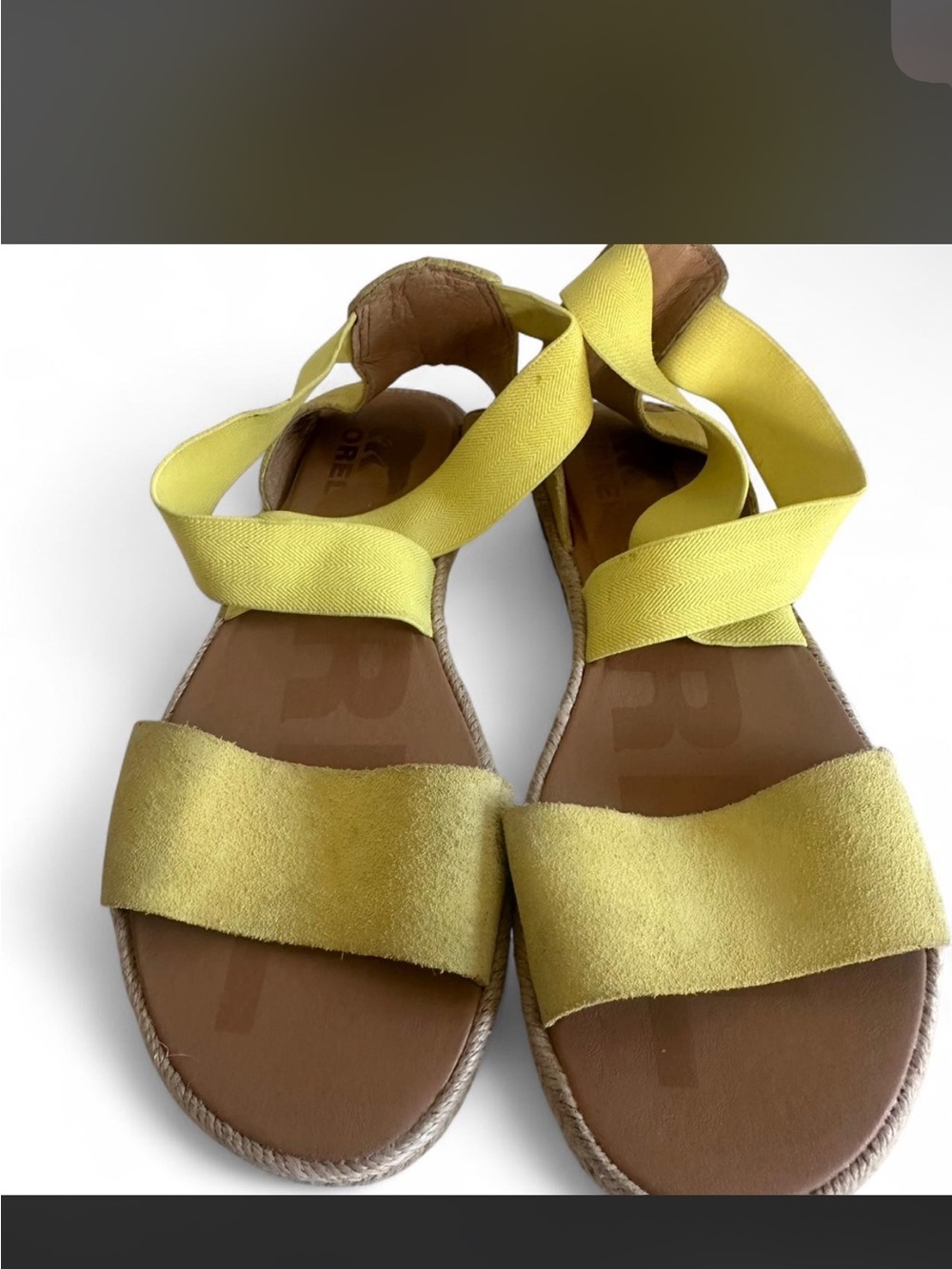 Sorel Yellow Women’s Crisscross Strap Sandals